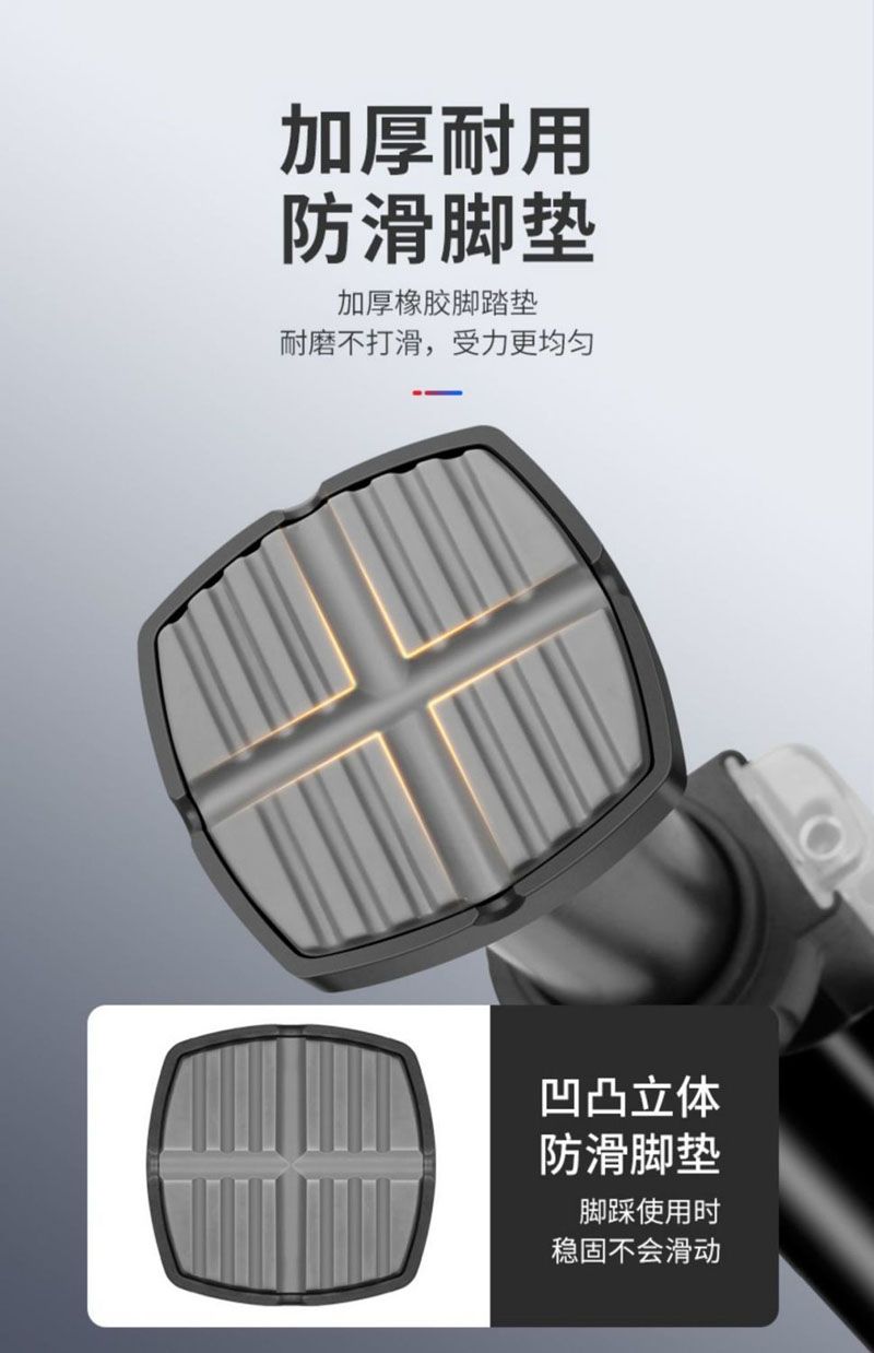 4519B脚踩高压自行车打气筒带气压表篮球足球单车打气泵脚踏充气筒详情5