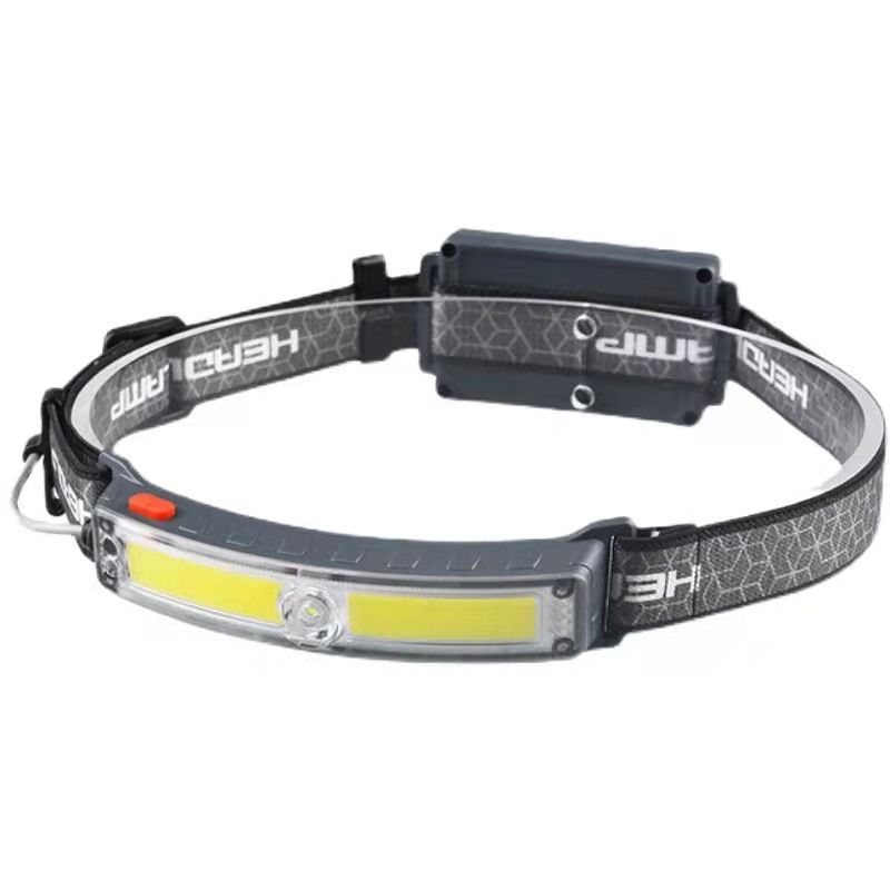 The new T-ypec charging dual-light source camping night running head-mounted 10w ultra-bright floodlight long-range sensing headlamp Item Picture