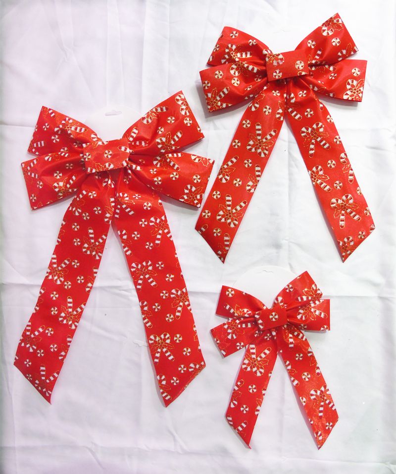 LI-FH211 Christmas Fabric Printed Long Bow Series Specification image