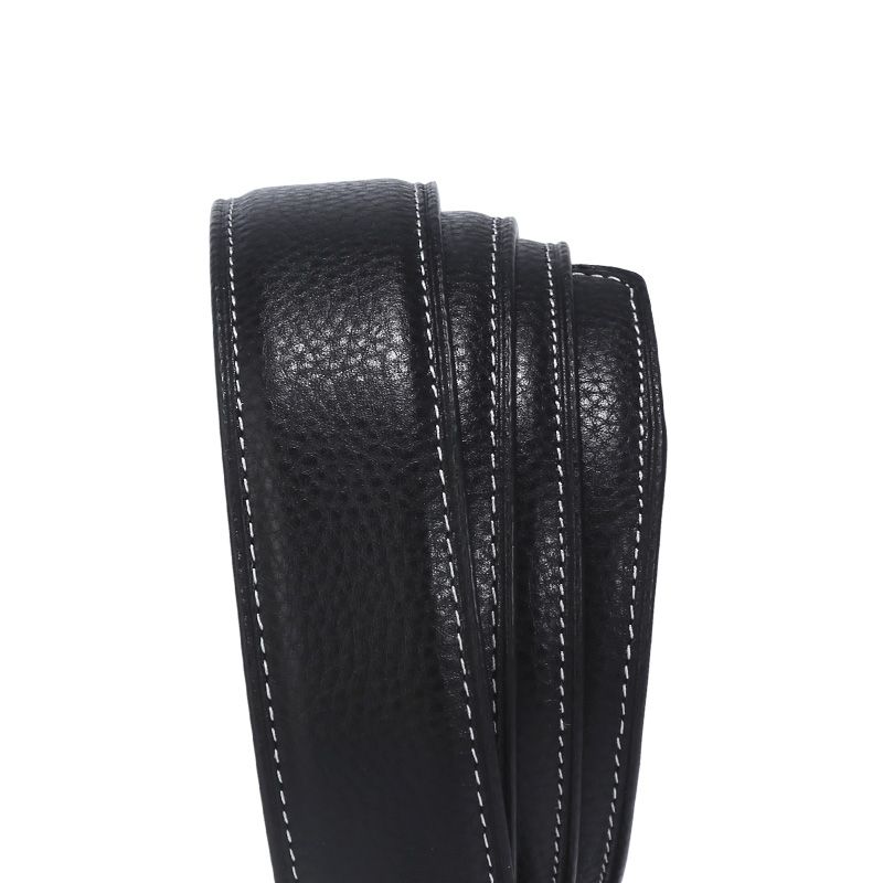 Men's double-layer cowhide belt, genuine and fashionable new self-locking genuine leather men's business trouser pocket leather goods Application Scenario