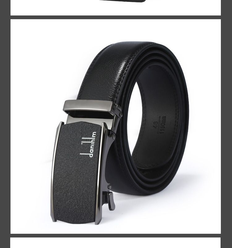 Cinturón de cuero de los hombres scrub automatic button heads business alloy belt moda juvenil multiplo cinturón fabricante al por mayor pic 11