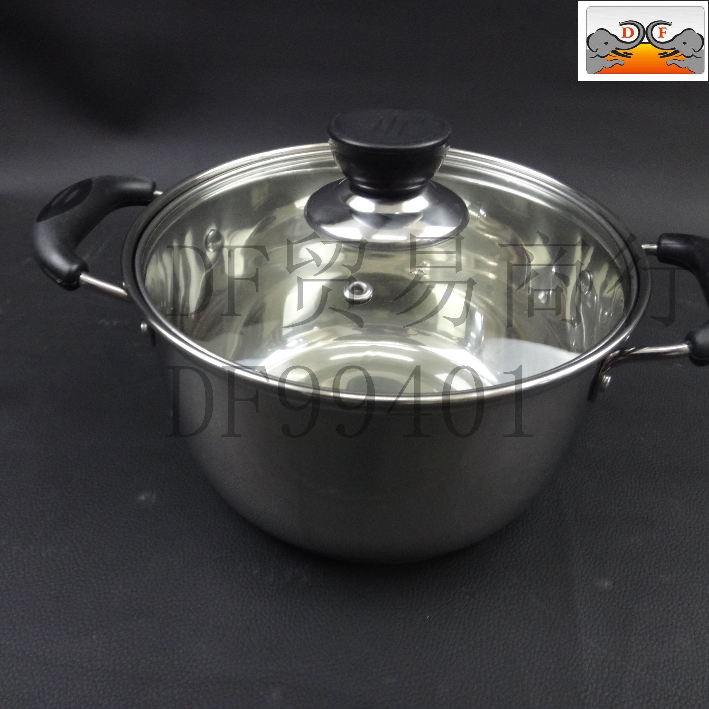 DF Trading House hose مجموعة من خمس قطع من المقلاة الخزفية المصنوعة من الأواني المتعددة الأطباق، طراز DF99401.