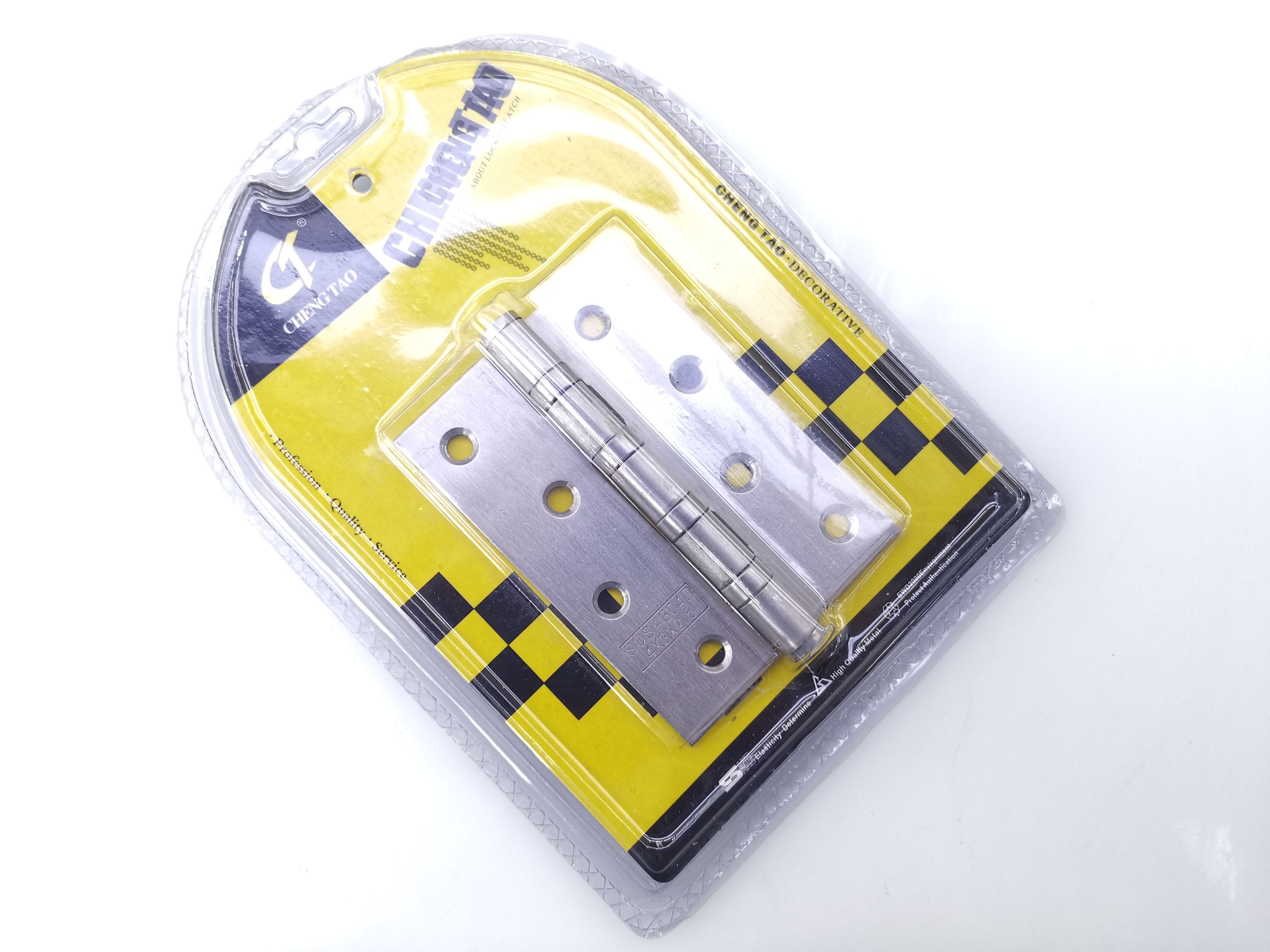 4*3*2.0不锈钢平开合页，实际厚度1.6mm