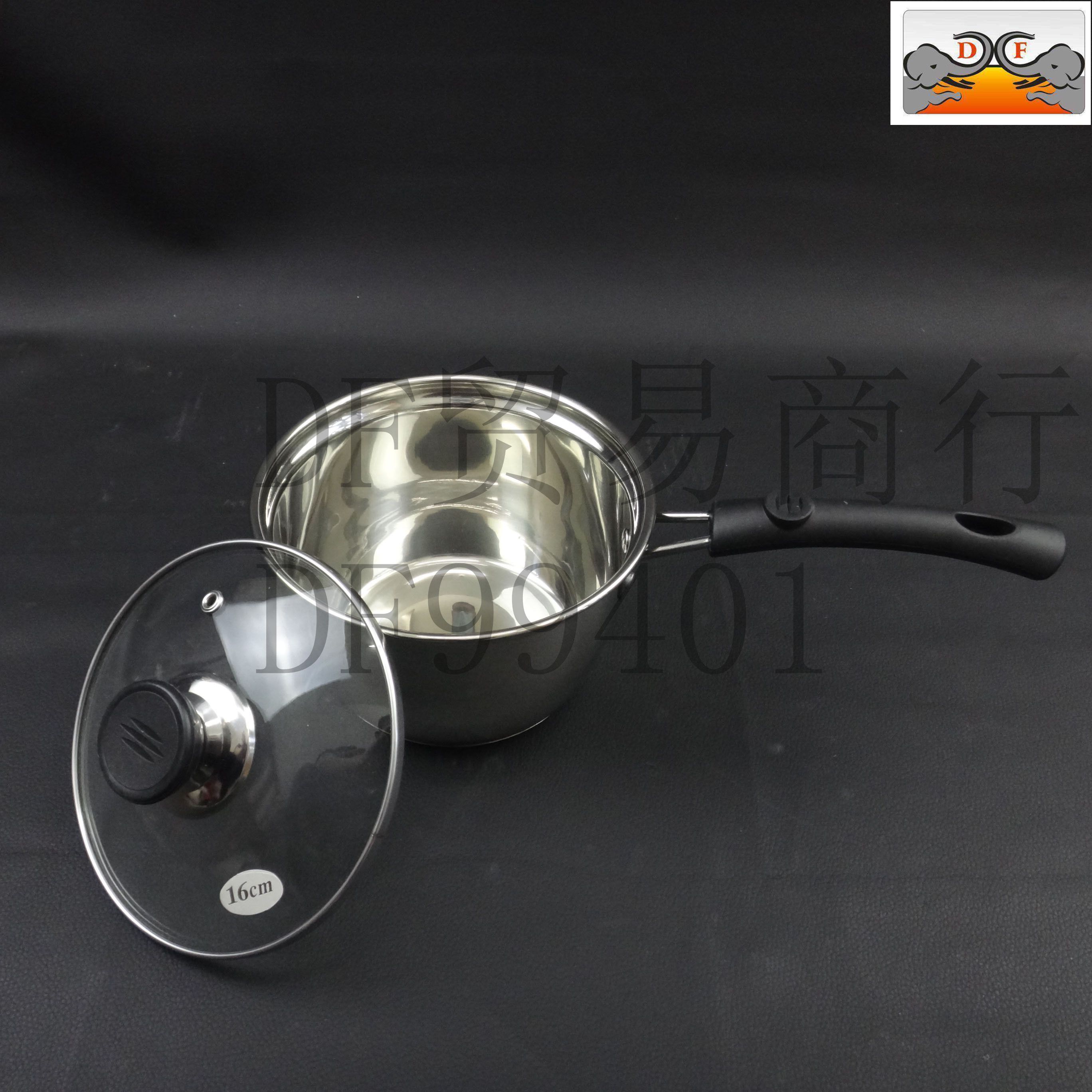 DF99050 Double-bottom single-handle small milk pot, kitchenware and wok dual-purpose DF TRADING HOUSE Specification image