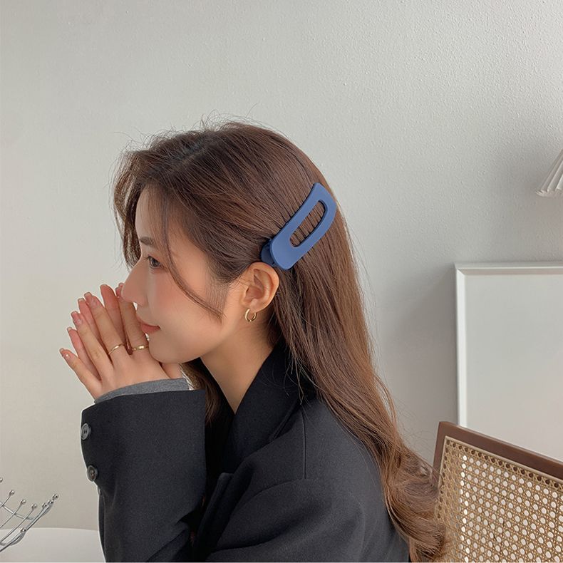 Popular online hair clips, large straight clips, side hair clips, back of the head, girl's hair clips, top clips, bangs clips, headwear, female hair clips Specification image