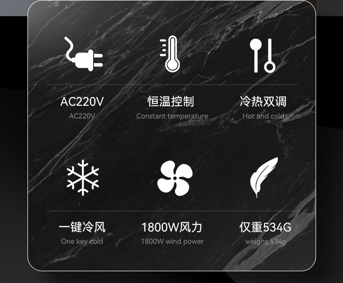 跨境厂家直供电吹风 科美KM-6834吹风机 小巧折叠式家用吹风机详情12