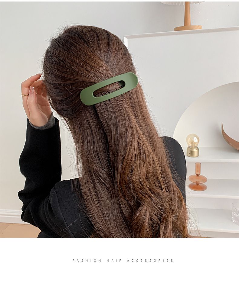 网红发夹大号一字夹边夹头发后脑勺少女夹子顶夹刘海夹头饰女发卡详情9