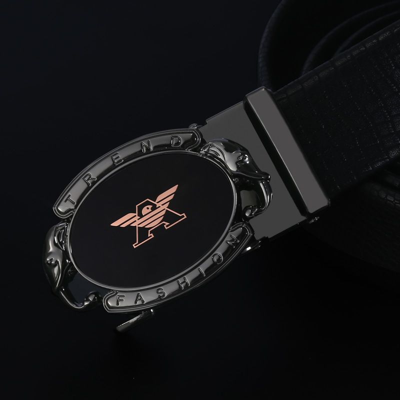 Belt Business Men's Youth Fashion Leather Two-Layer Cowhide Belt Live Hot Selling Belt Manufacturers Wholesale Specification drawing