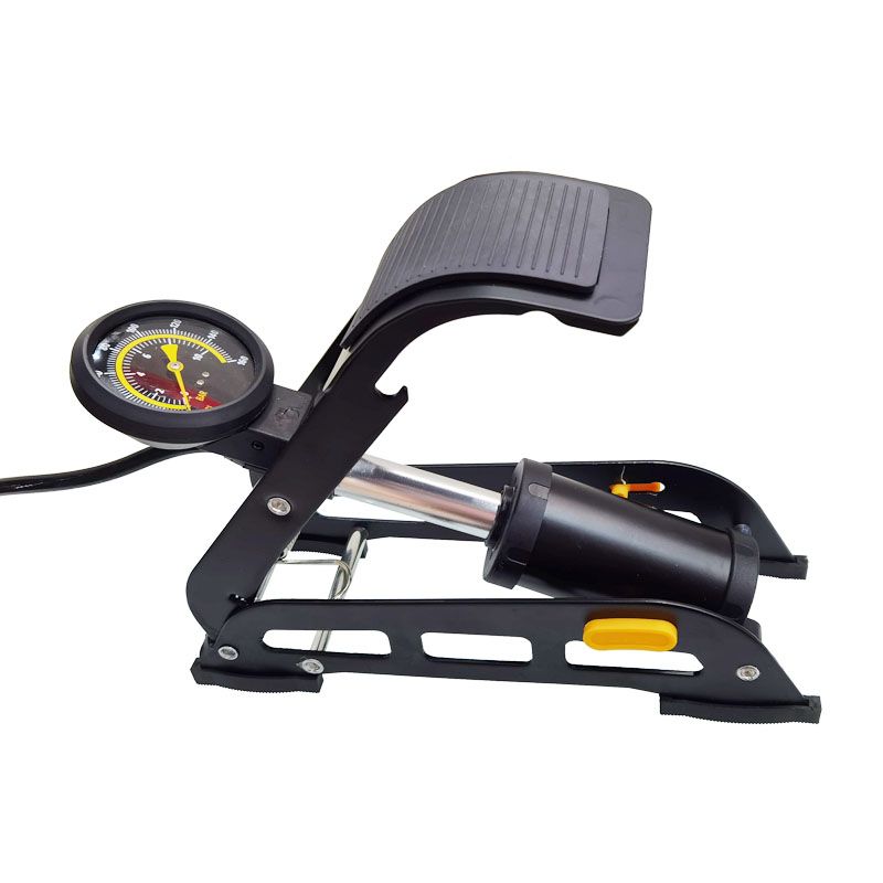 5512 Mountain bike stainless steel air pump with pressure gauge, high-pressure air pump, portable bicycle pedal air pump, pedal air pump Application Scenario