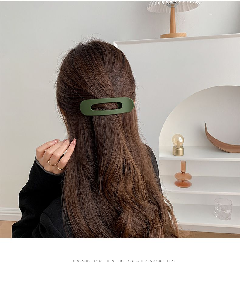 网红发夹大号一字夹边夹头发后脑勺少女夹子顶夹刘海夹头饰女发卡详情8