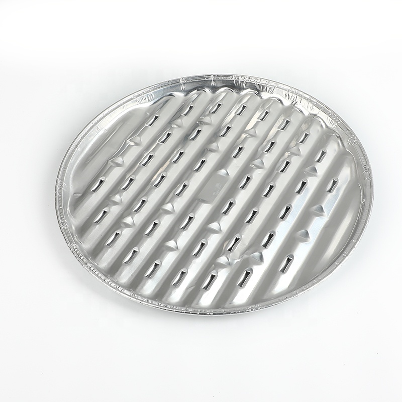 Hot selling low-cost Circular perforated food grade aluminum foil container for food thumbnail