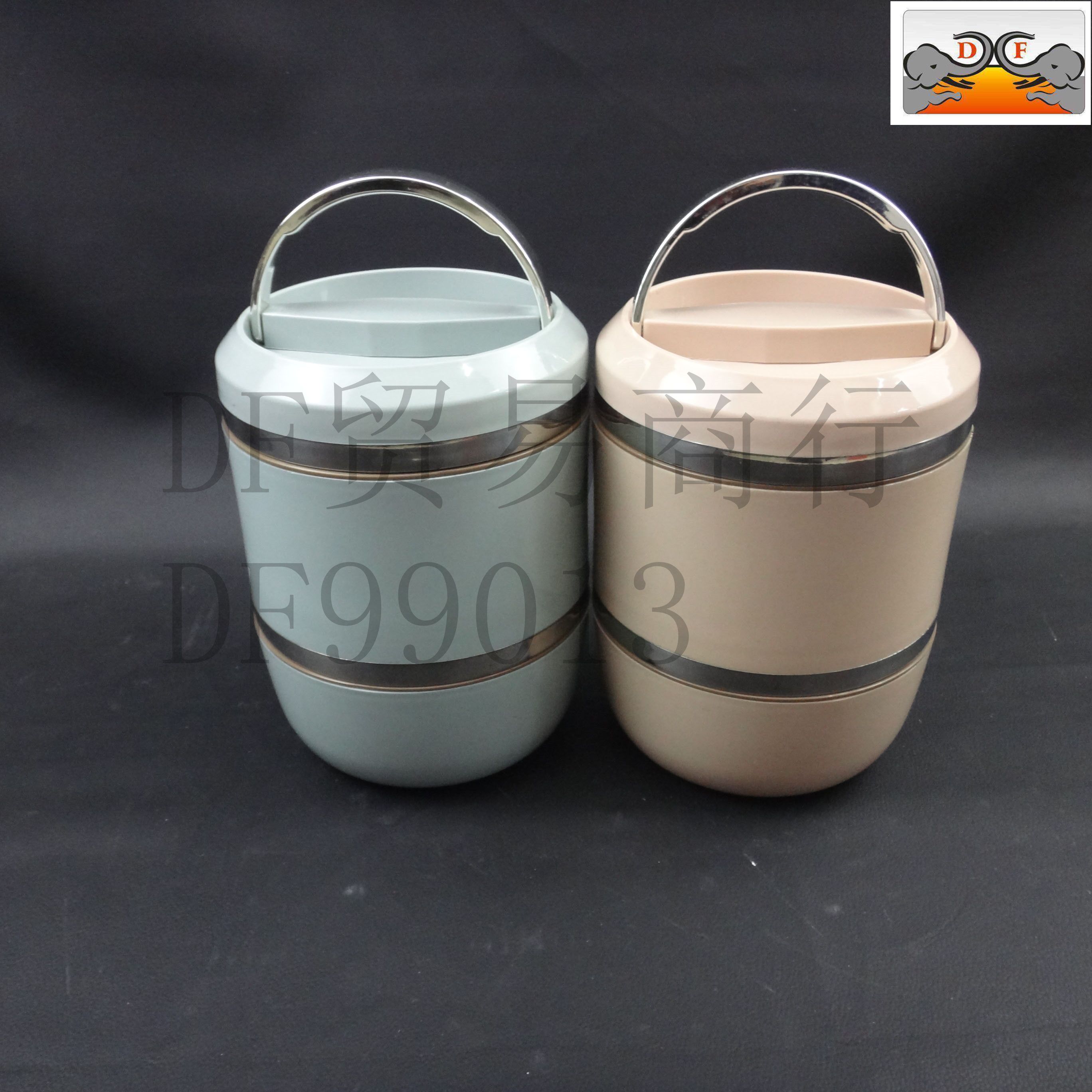 DF TRADING HOUSE Hot kettle-style insulated pot bento box, food fixture, old-fashioned enamel seasoning box, thickened version DF99013 details Picture