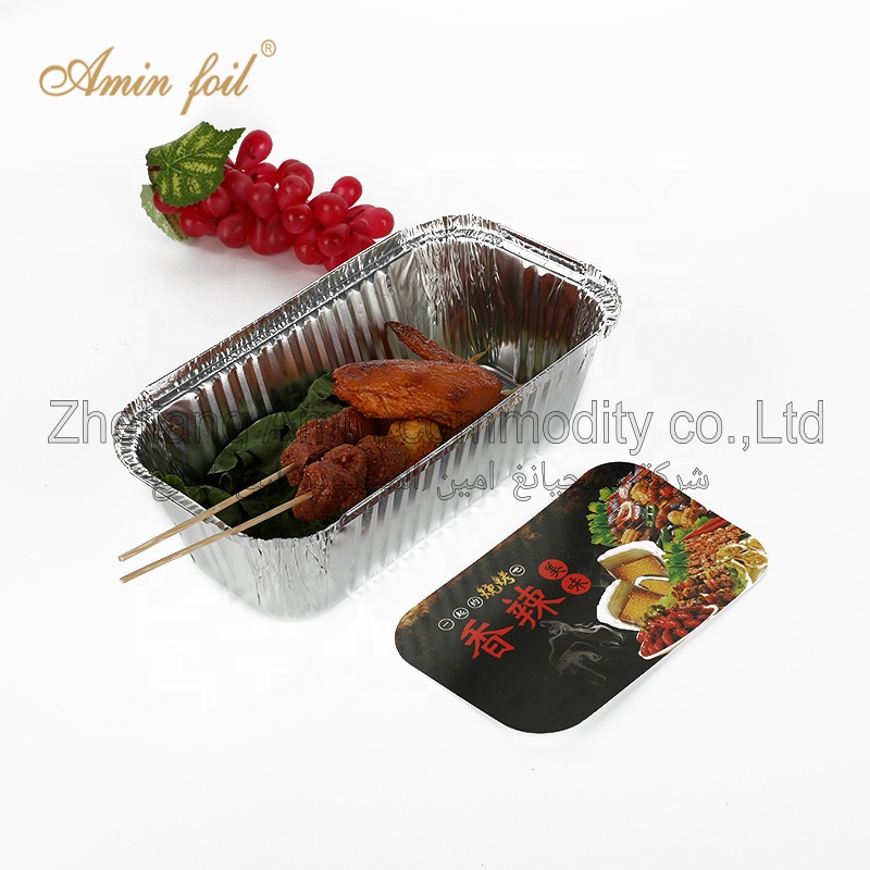 One time use 10 inch aluminum foil container for household