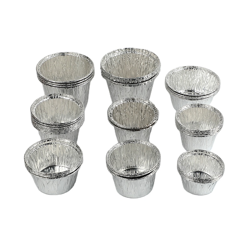 Disposable aluminum foil round aluminum bowl