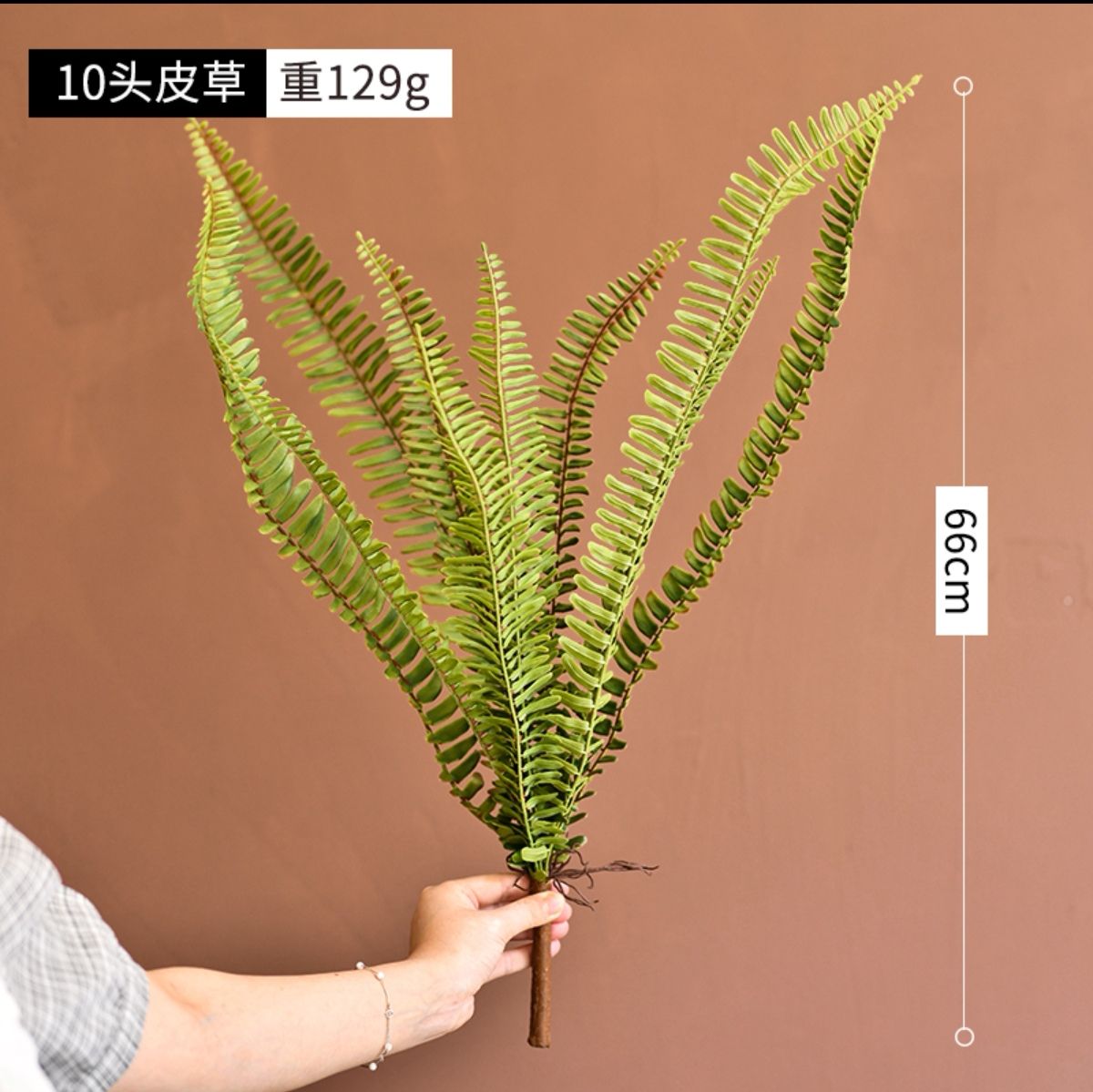 Wholesale high-end artificial flowers, furs, green plants, plastic artificial flowers, suitable for home bedroom decoration, soft furnishing design, background wall decoration, artificial flowers, wedding floral art decoration Specification image