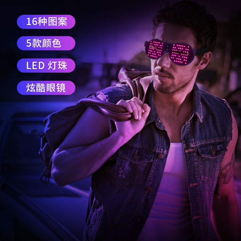 发光玩具/动态眼镜白底实物图