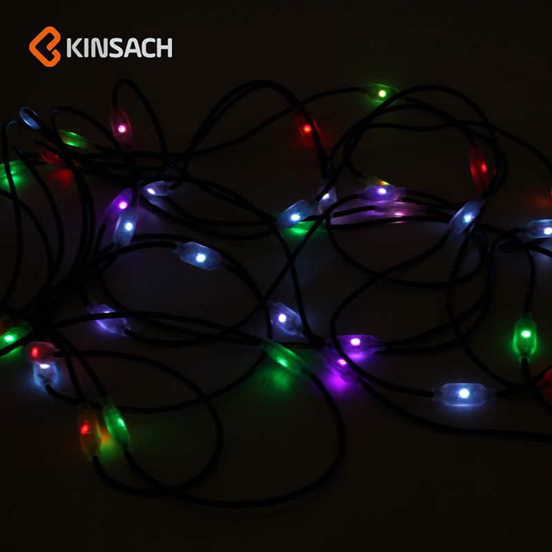 七彩灯串 USB直插 圣诞节日满天星派对彩灯串批发