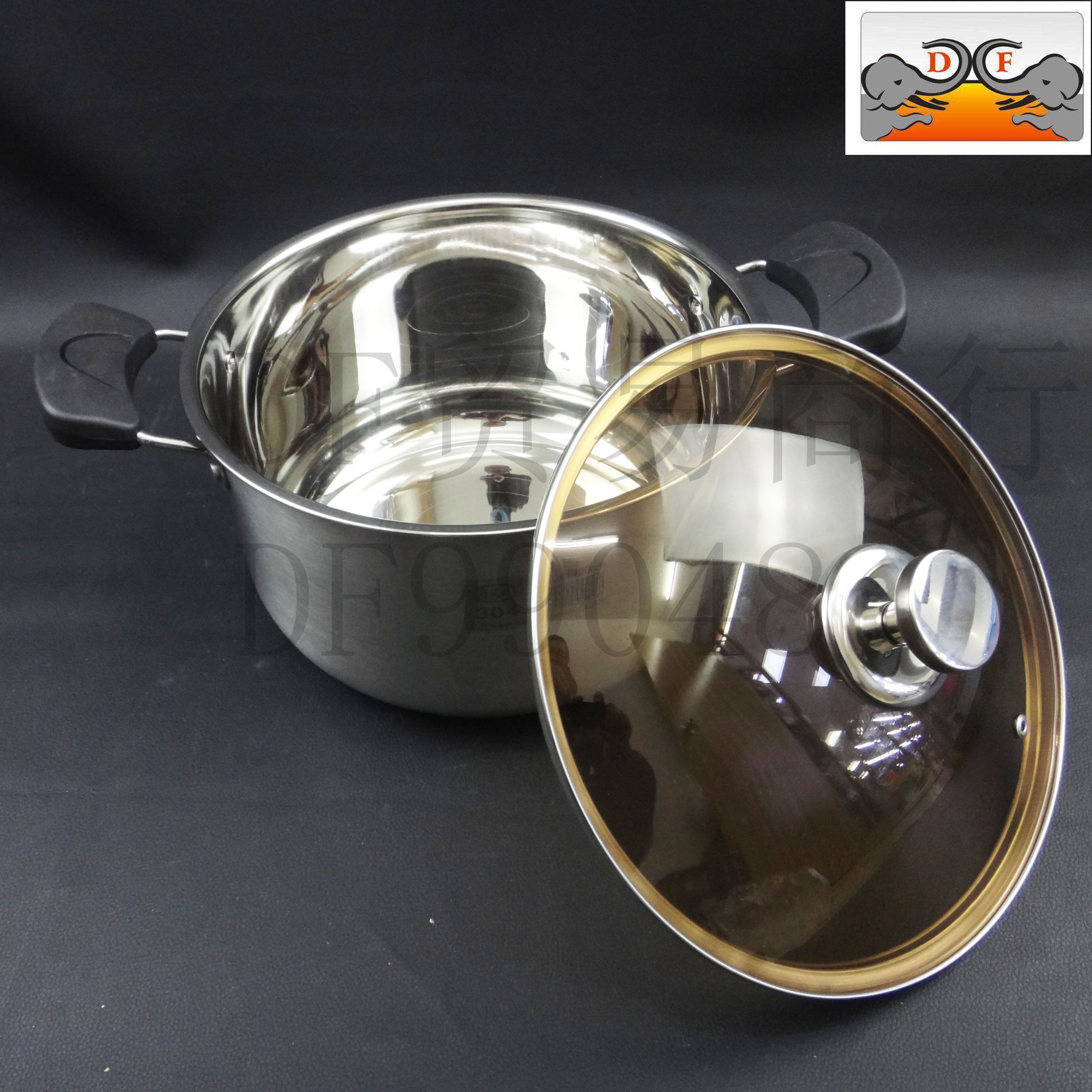 DF TRADING HOUSE DF99048 304 Premium Enamel and Enamel Soup Pot Health Clay Pot details Picture