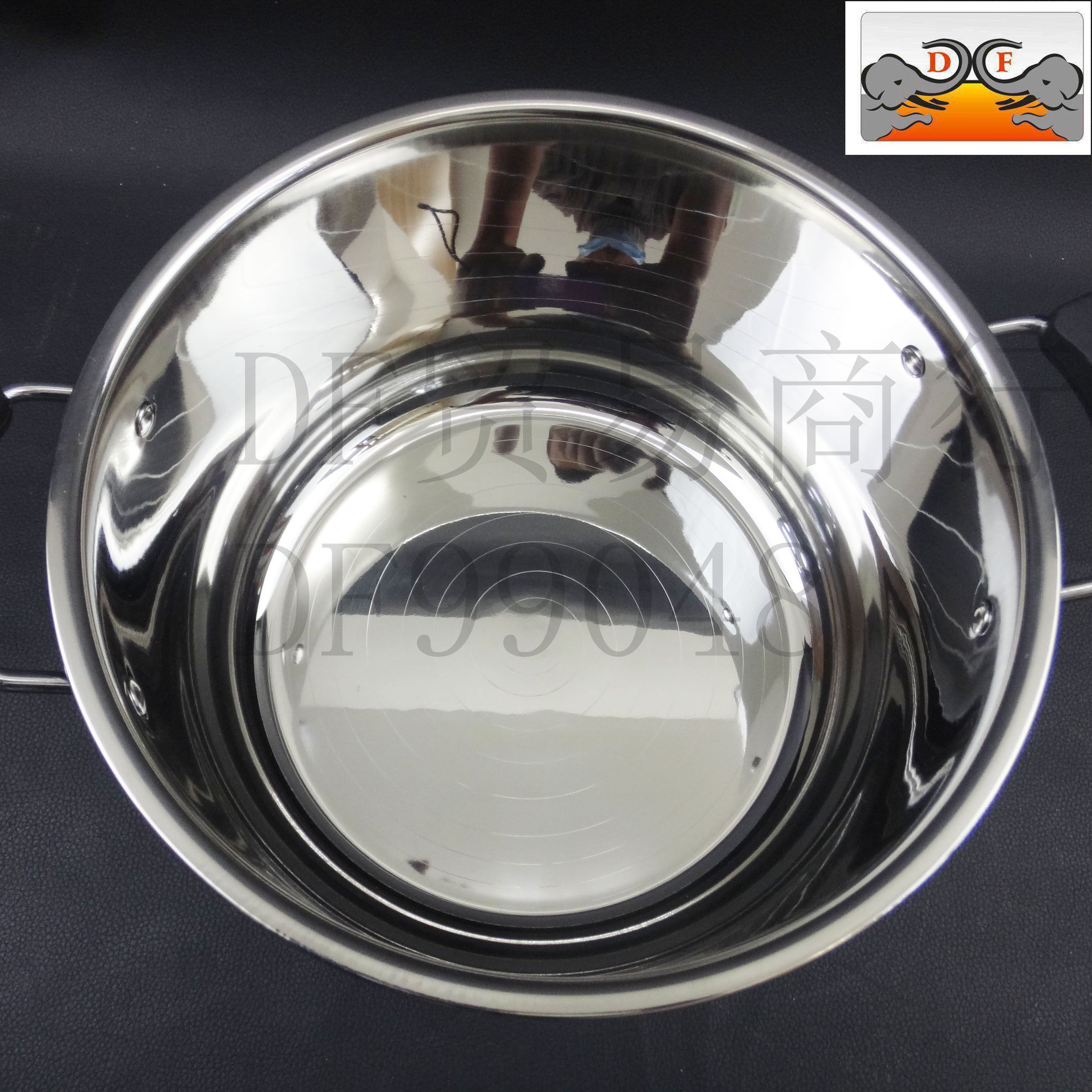 DF TRADING HOUSE DF99048 304 Premium Enamel and Enamel Soup Pot Health Clay Pot Specification image