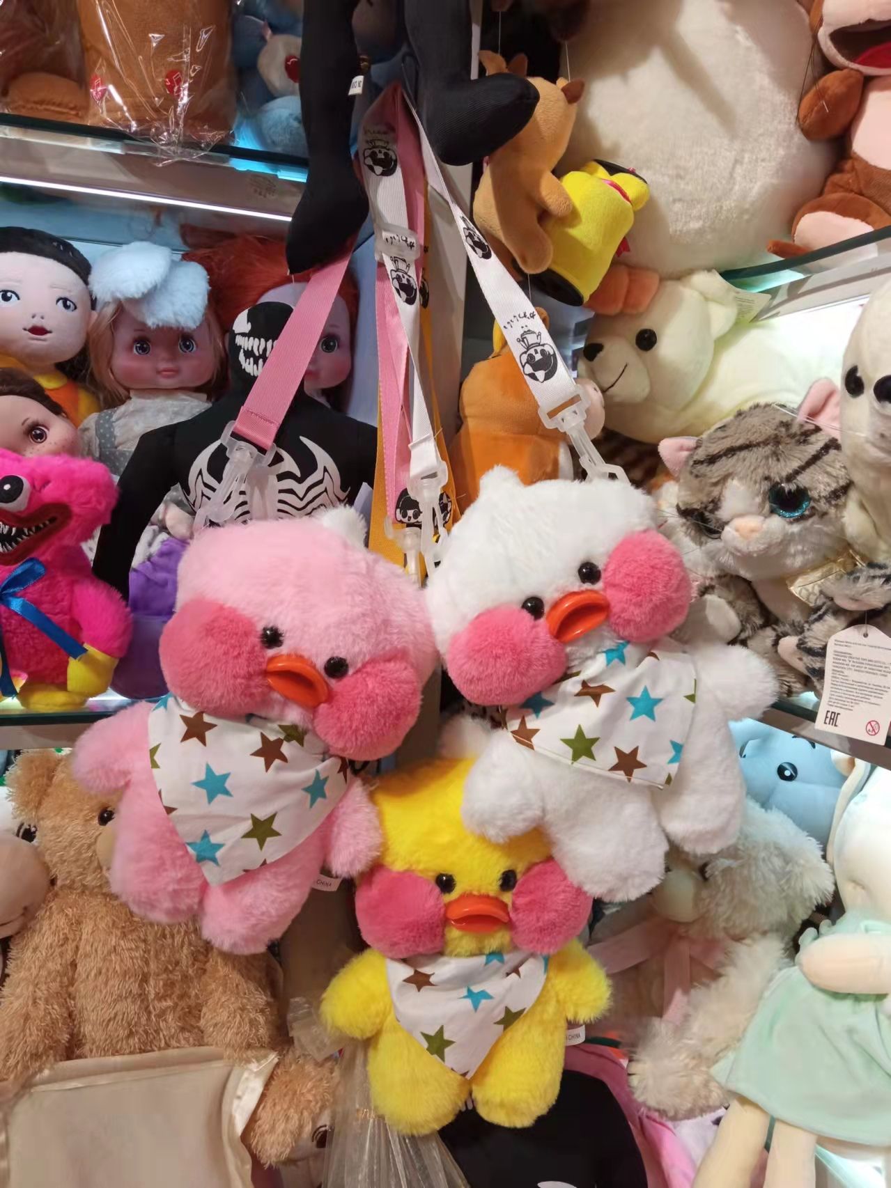 Wholesale of popular Douyin best-selling yellow duck dolls, hyaluronic acid duck figurines, plush toys and claw machines Specification image