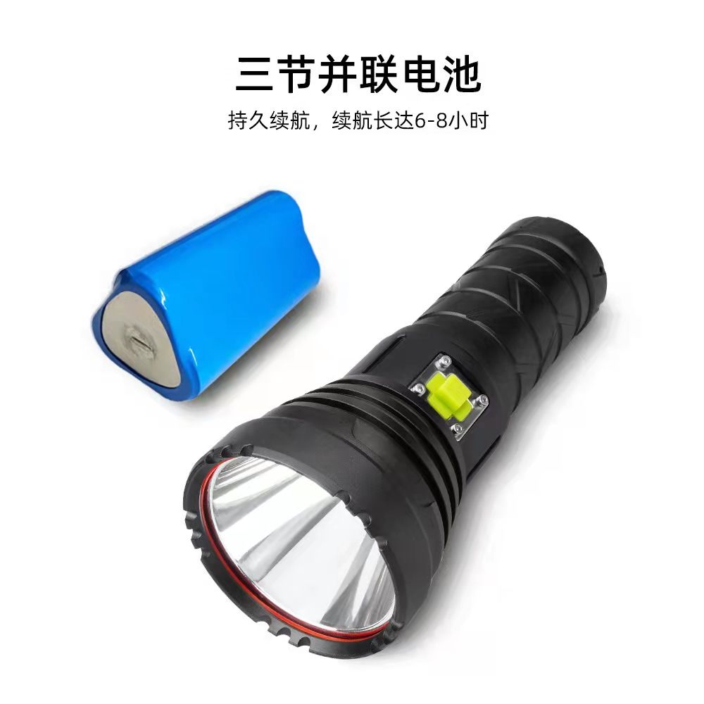 T90 aluminum alloy high-intensity flashlight, outdoor lighting, waterproof, camping, fishing, household emergency Type-C Item Picture