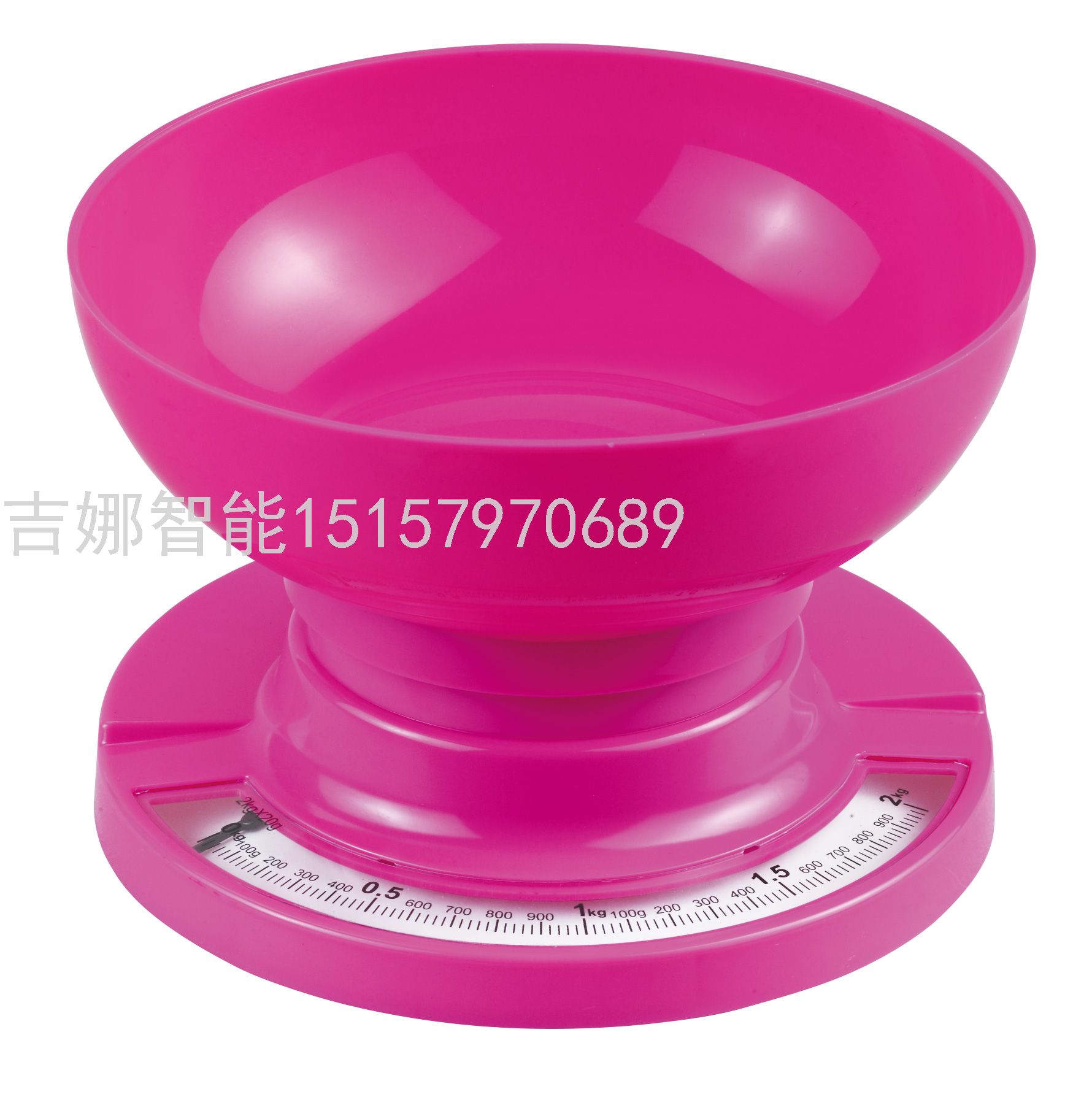 KS-16 2.2KG多彩家用厨房机械小台秤 烘焙食品药材托盘克秤称重