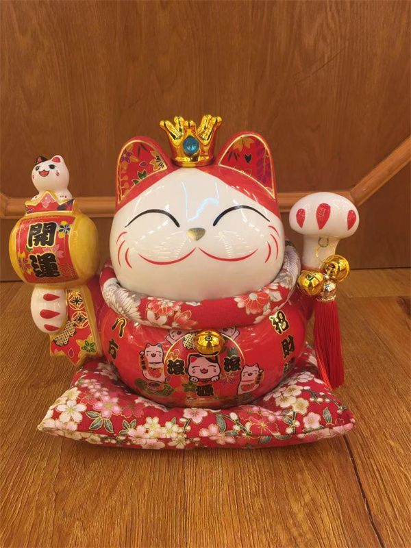 South Tai open classic red savings box opening gift home display