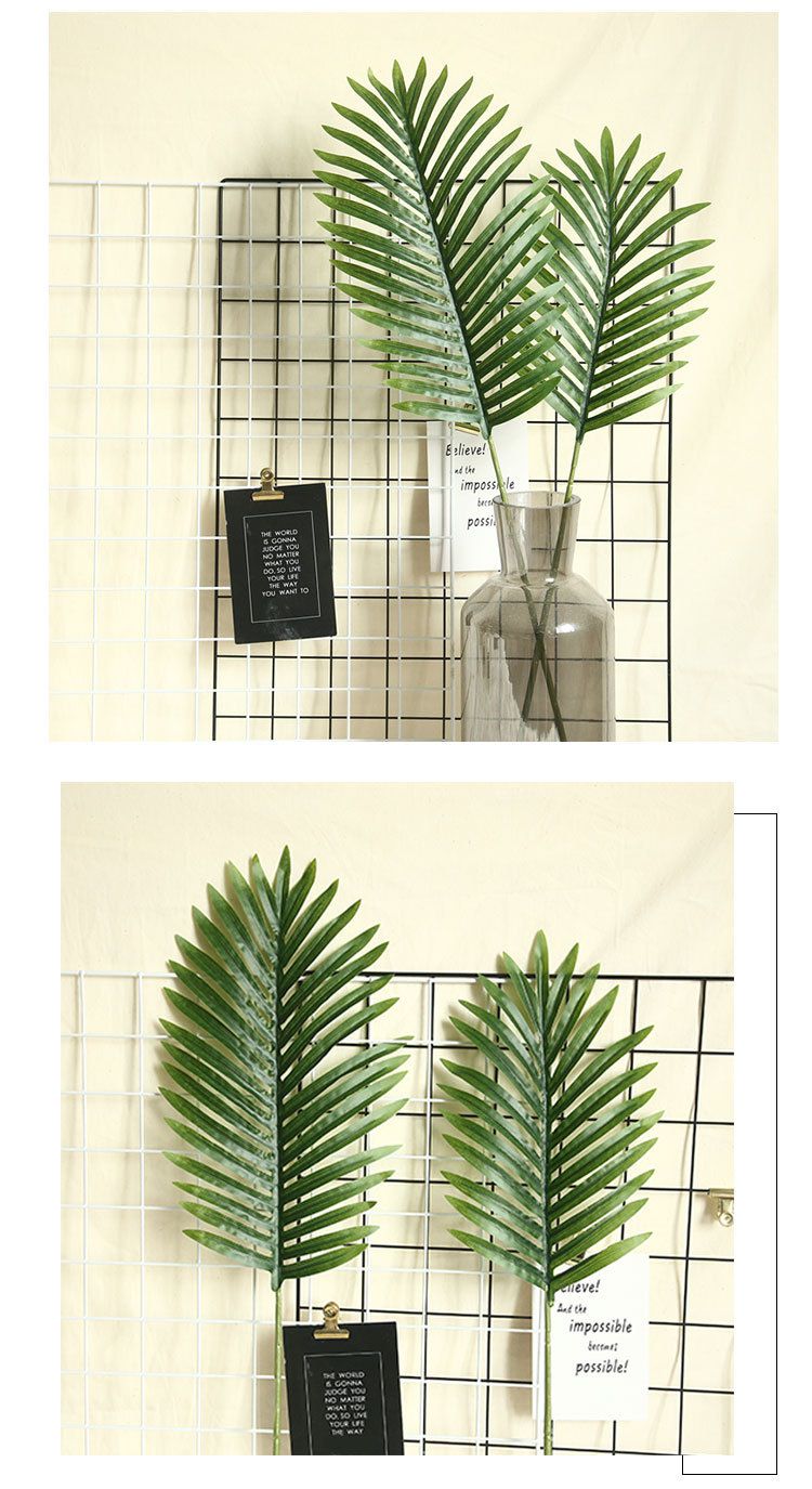 INS风散尾葵龟背叶仿真花厂家家居装饰婚庆植物墙假花详情7