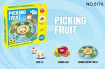 Children's puzzle toy board game Picking fruit game life tips Time knowledge little archeologist fishing game