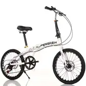 Bicycle 20 inch folding upscale children's bicycle new disc brake children's bicycle boys and girls student bicycle