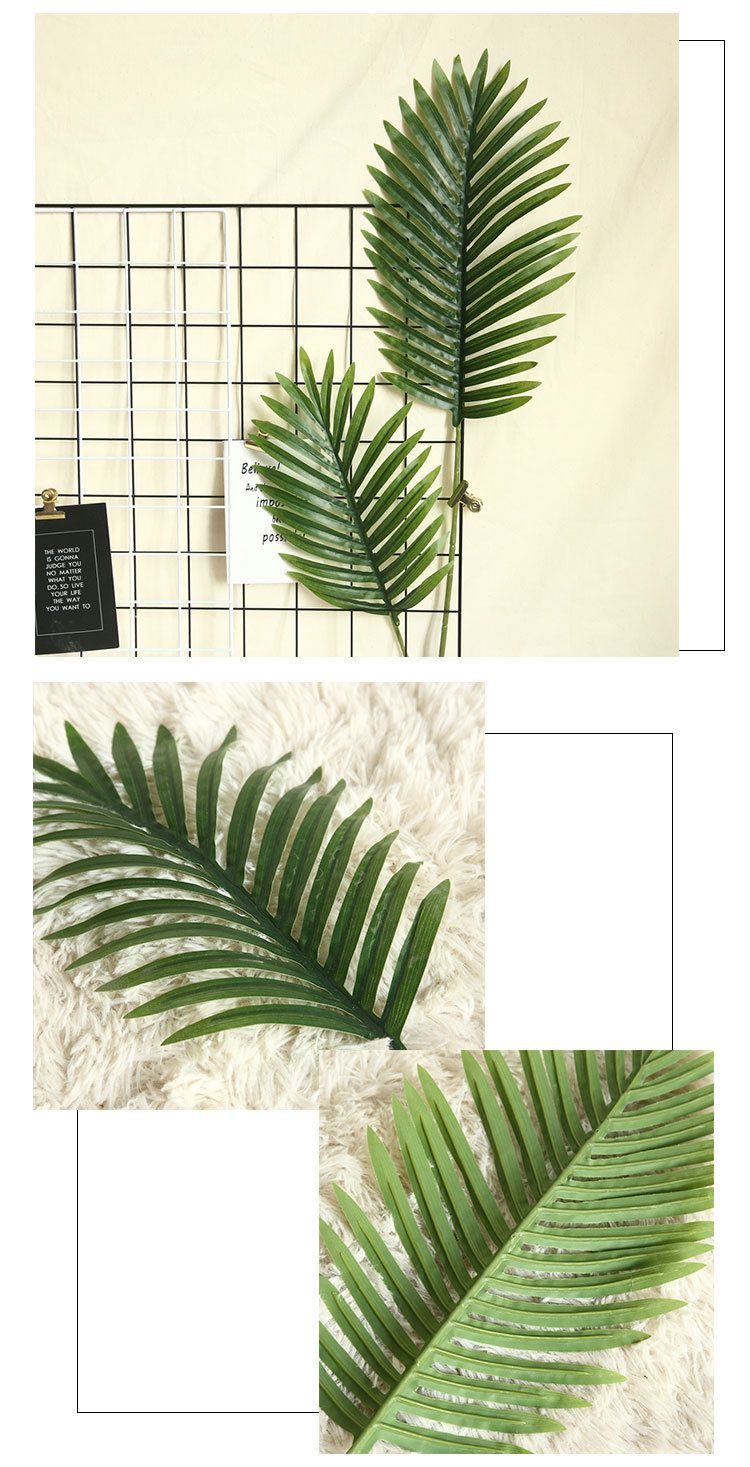 INS风散尾葵龟背叶仿真花厂家家居装饰婚庆植物墙假花详情5