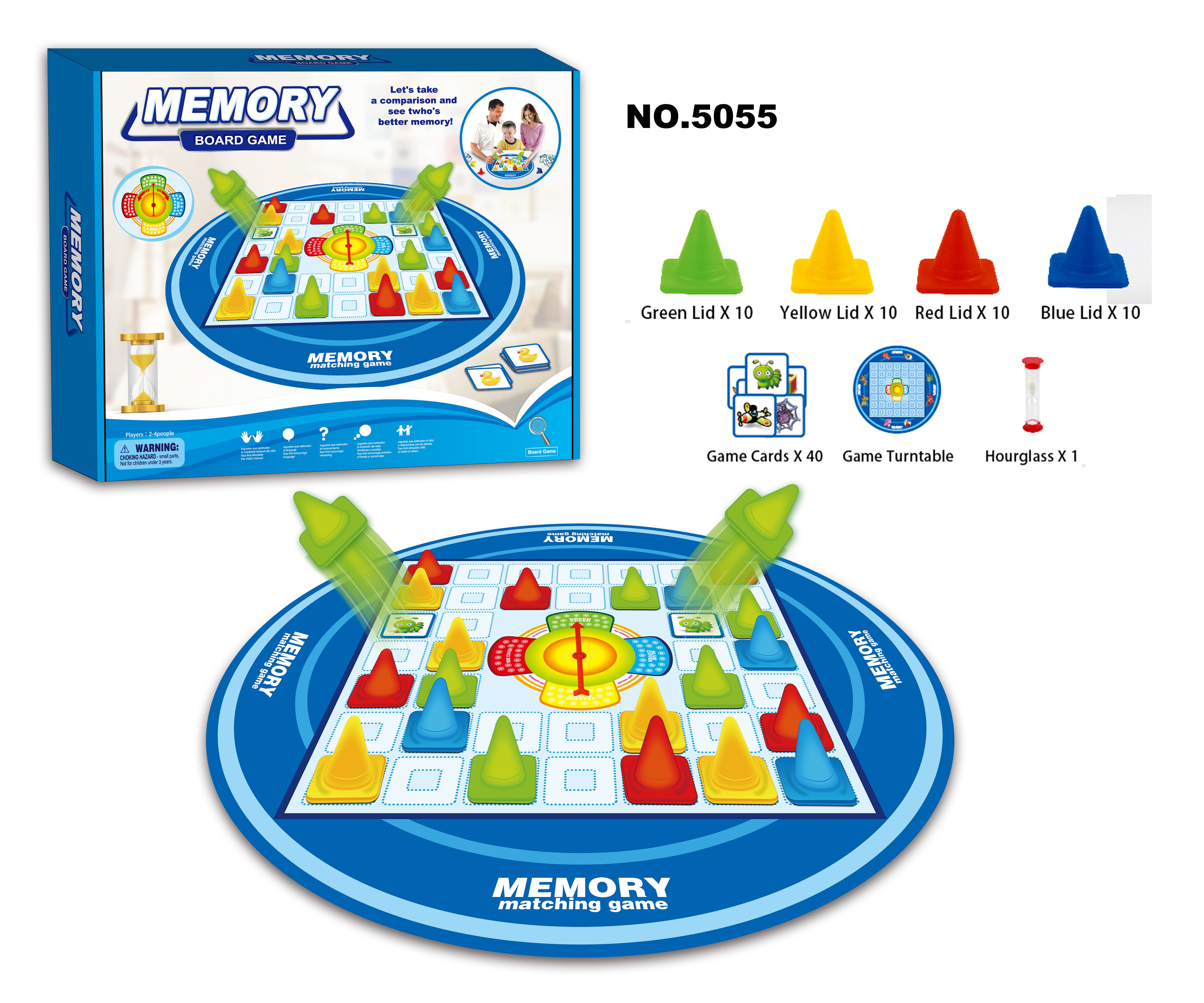 Children's puzzle board game memory pairing crazy suck suck spin scramble Quick stack cup Whack-a-mole