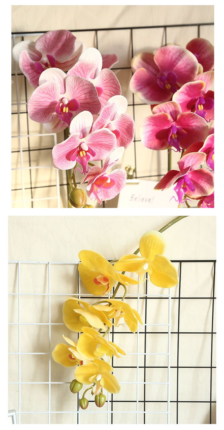 Phalaenopsis artificial flower plant bonsai, wedding decoration, INS style artificial plant wall, rose wall pic 5