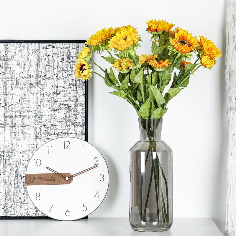 向日葵花仿真花植物盆景婚庆装饰品INS风仿真植物墙玫瑰花MW68111