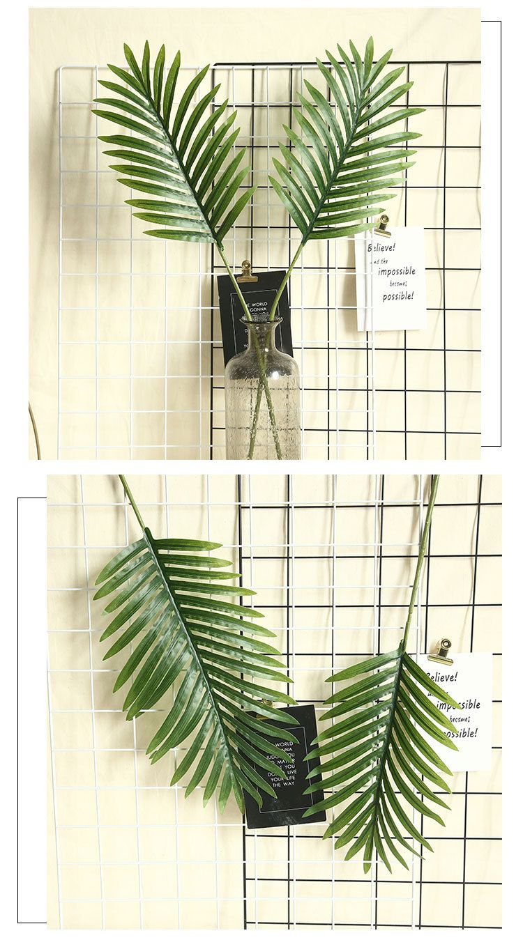 INS风散尾葵龟背叶仿真花厂家家居装饰婚庆植物墙假花详情4