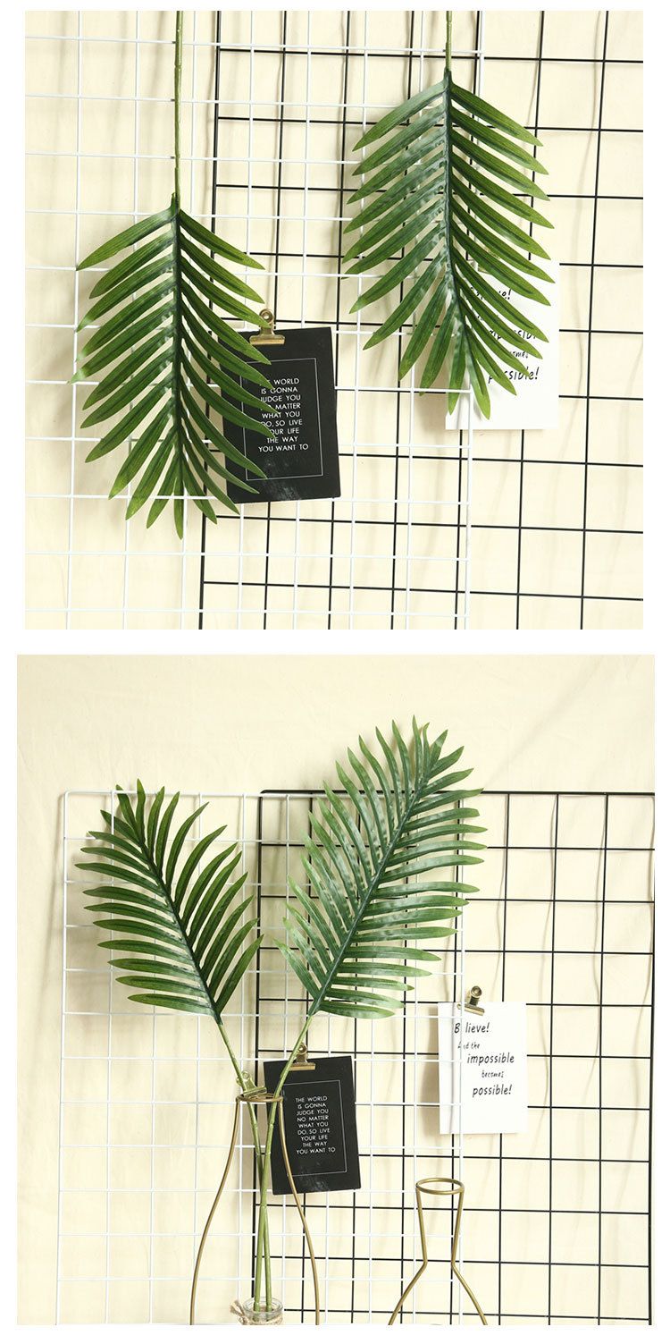 INS风散尾葵龟背叶仿真花厂家家居装饰婚庆植物墙假花详情8