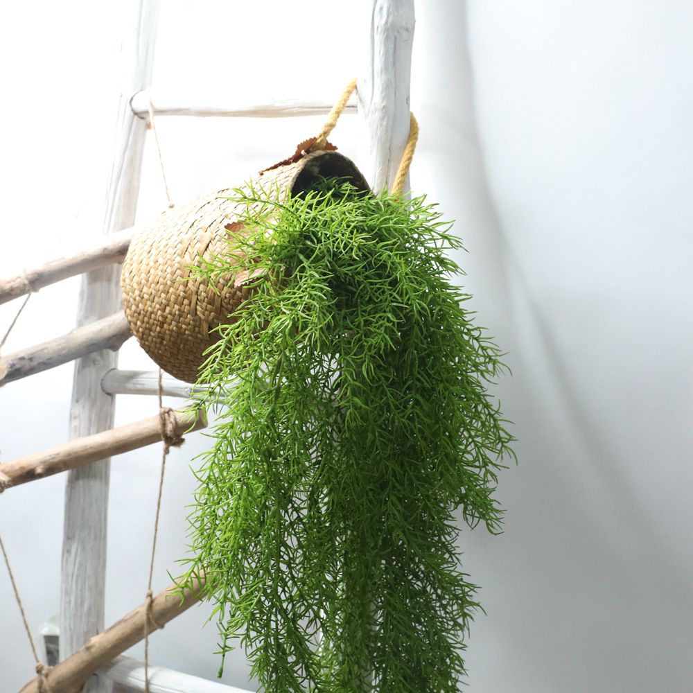 Artificial flower feel, pine needle, wall-hung vine, simulated leaves, simulated flowers, micro-landscape exit, indoor green plant wall MW26636