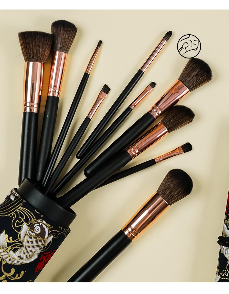 10 Fish Print Brush Black Annual Fish Chinese Style Brush details Picture