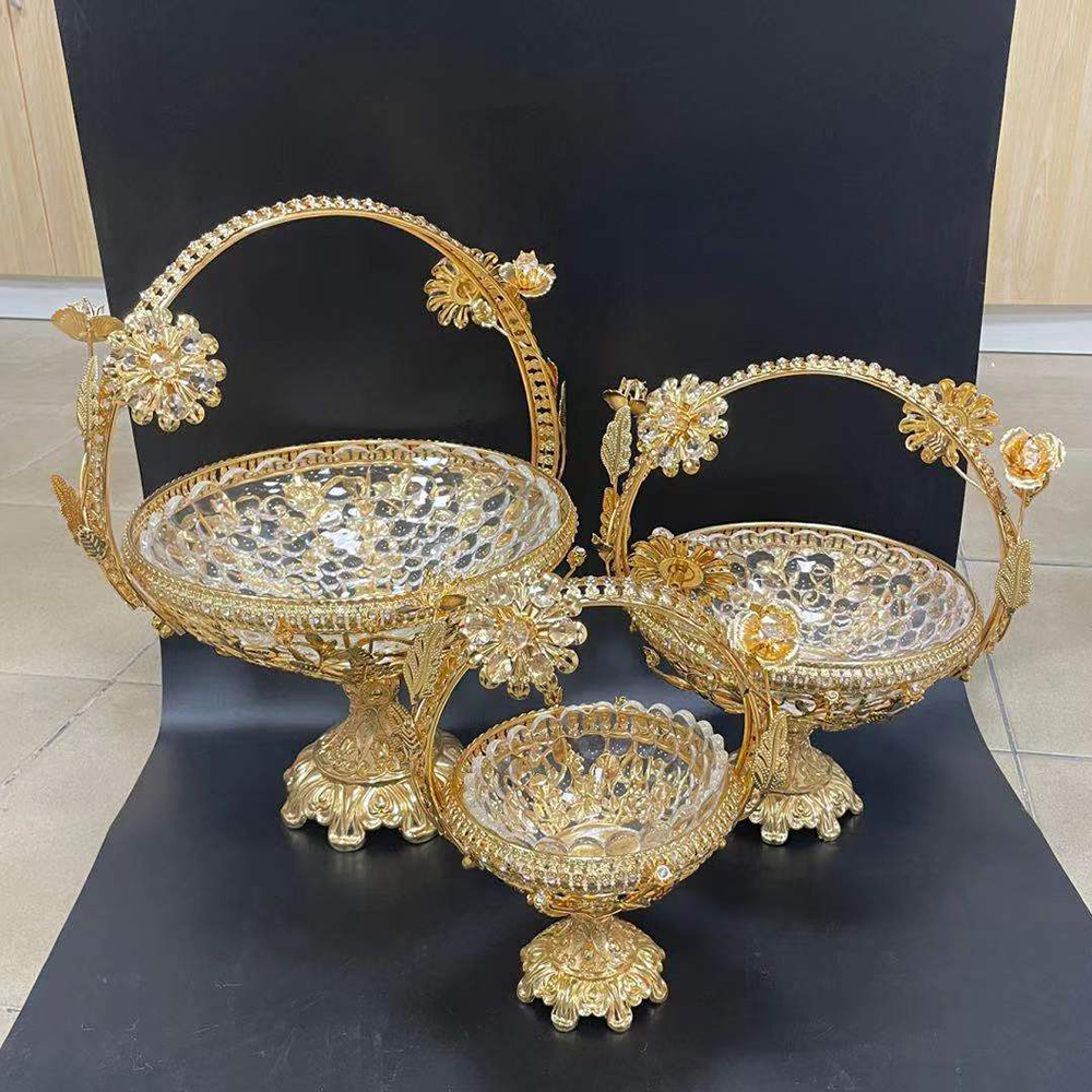 Glass iron European style various Russian styles fruit plates