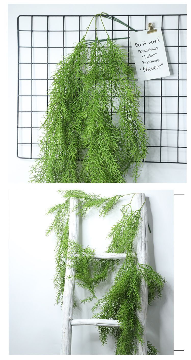 Artificial flower feel, pine needle, wall-hung vine, simulated leaves, simulated flowers, micro-landscape exit, indoor green plant wall MW26636 pic 9