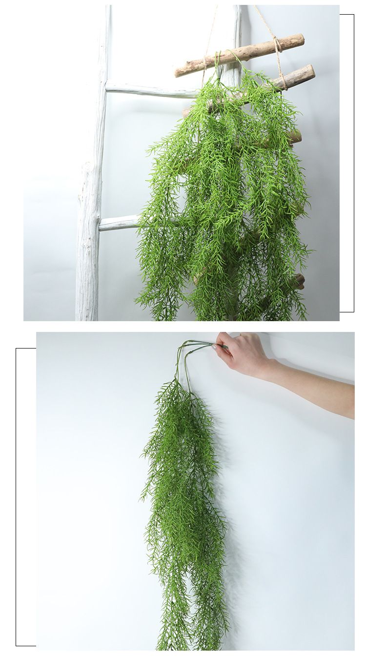 Artificial flower feel, pine needle, wall-hung vine, simulated leaves, simulated flowers, micro-landscape exit, indoor green plant wall MW26636 pic 5