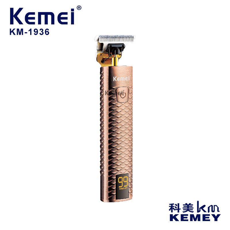 Cross-border manufacturer direct supply men's electric hair clipper, Kemei KM-1936, special oil head engraved electric clipper for hair salons