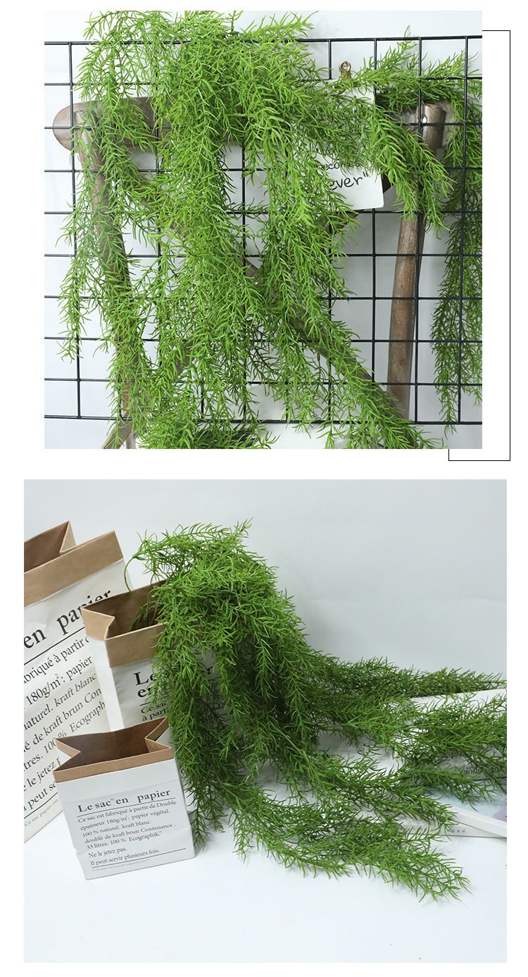 Artificial flower feel, pine needle, wall-hung vine, simulated leaves, simulated flowers, micro-landscape exit, indoor green plant wall MW26636 pic 8