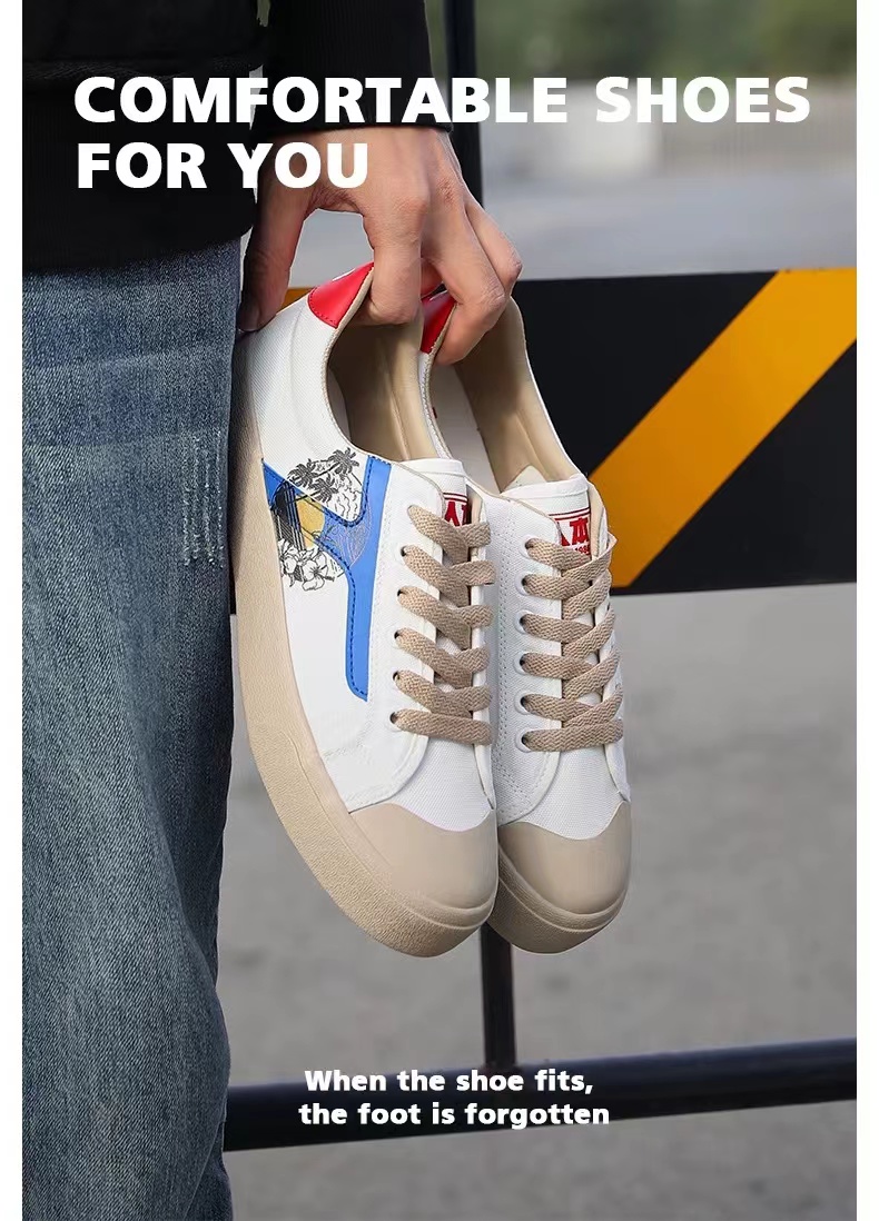 This retro sports canvas shoes female original design casual shoes 2022 summer new lovers