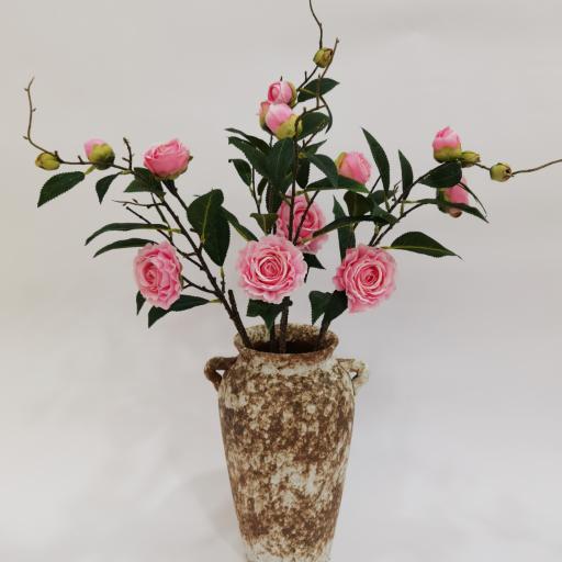 Venta al por mayor de alta gama simulación floral rosa rosa arreglo floral emparejamiento de flores falsas adecuado para el hogar decoración del dormitorio diseño de montaje suave decoración floral artificial decoración floral de boda