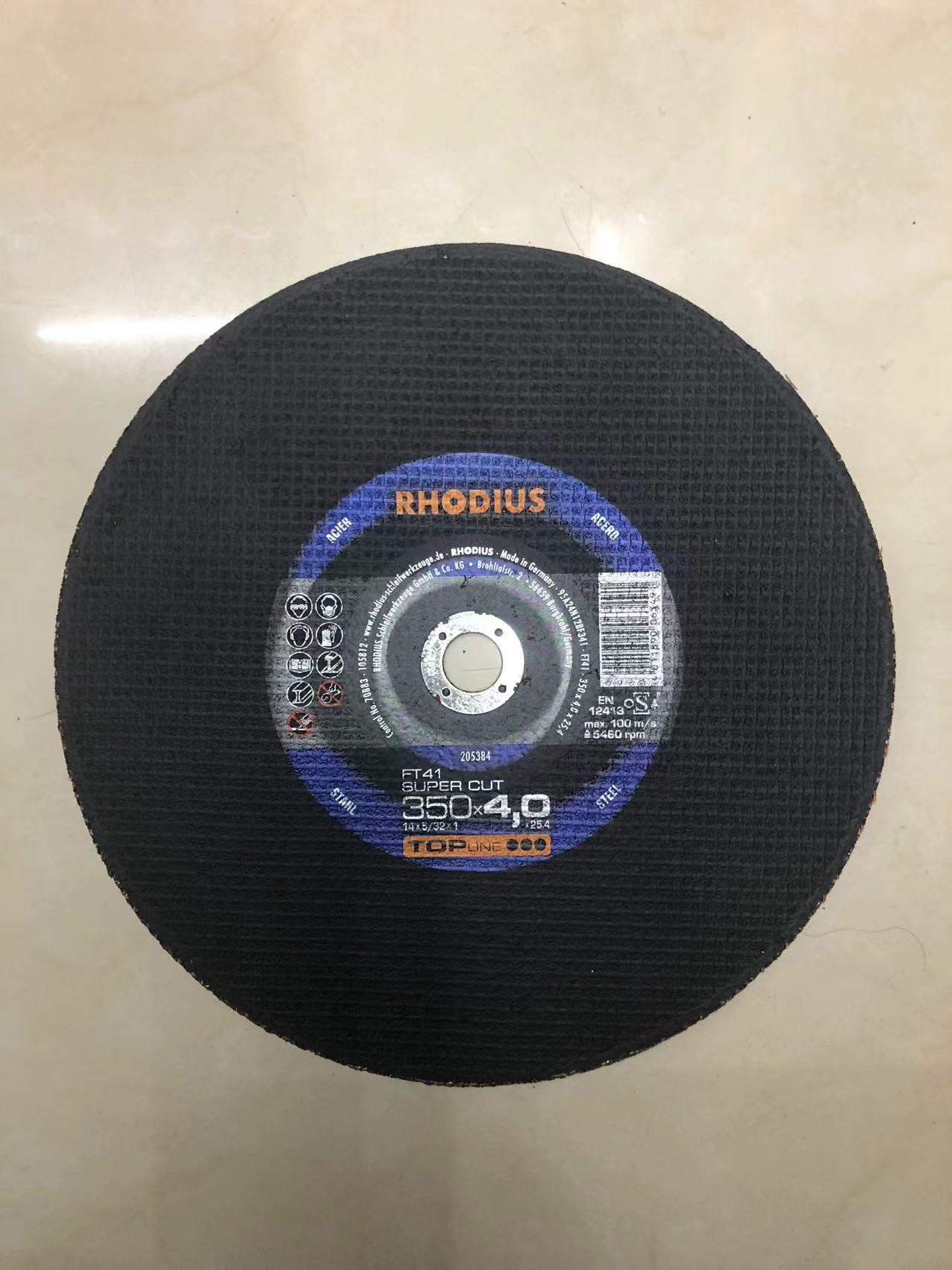 RHODIUS Cutting & Grinding disc wheel 德国罗迪斯树脂砂轮切割片打磨片EN12413详情图2