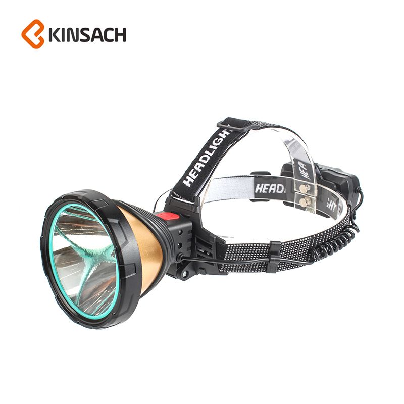 Strong light sensing USB charging headlight large light cup outdoor headlight concentrator headlight