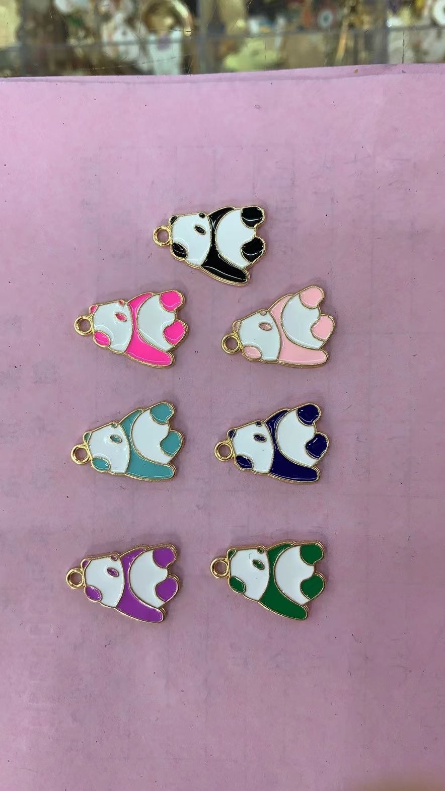 Best-selling duck jewelry accessories, alloy accessories, white claw accessories, bright color accessories, alloy panda