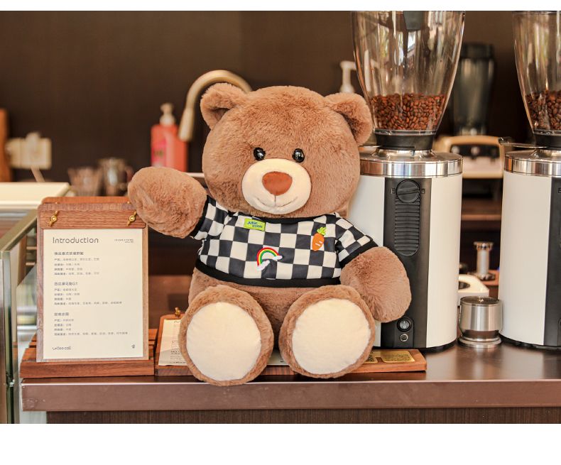 Cute little bear doll, Qiqi Bear, large hug bear, plush toy, girl doll, Teddy bear, doll, birthday gift for girls Specification image