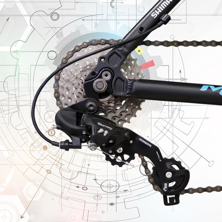 Aleación de aluminio off road bike 26# doble disco freno delantero y trasero cambio de velocidad multiterreno freno de aceite bicicleta de montaña Specification image